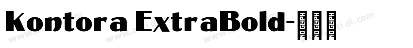 Kontora ExtraBold字体转换